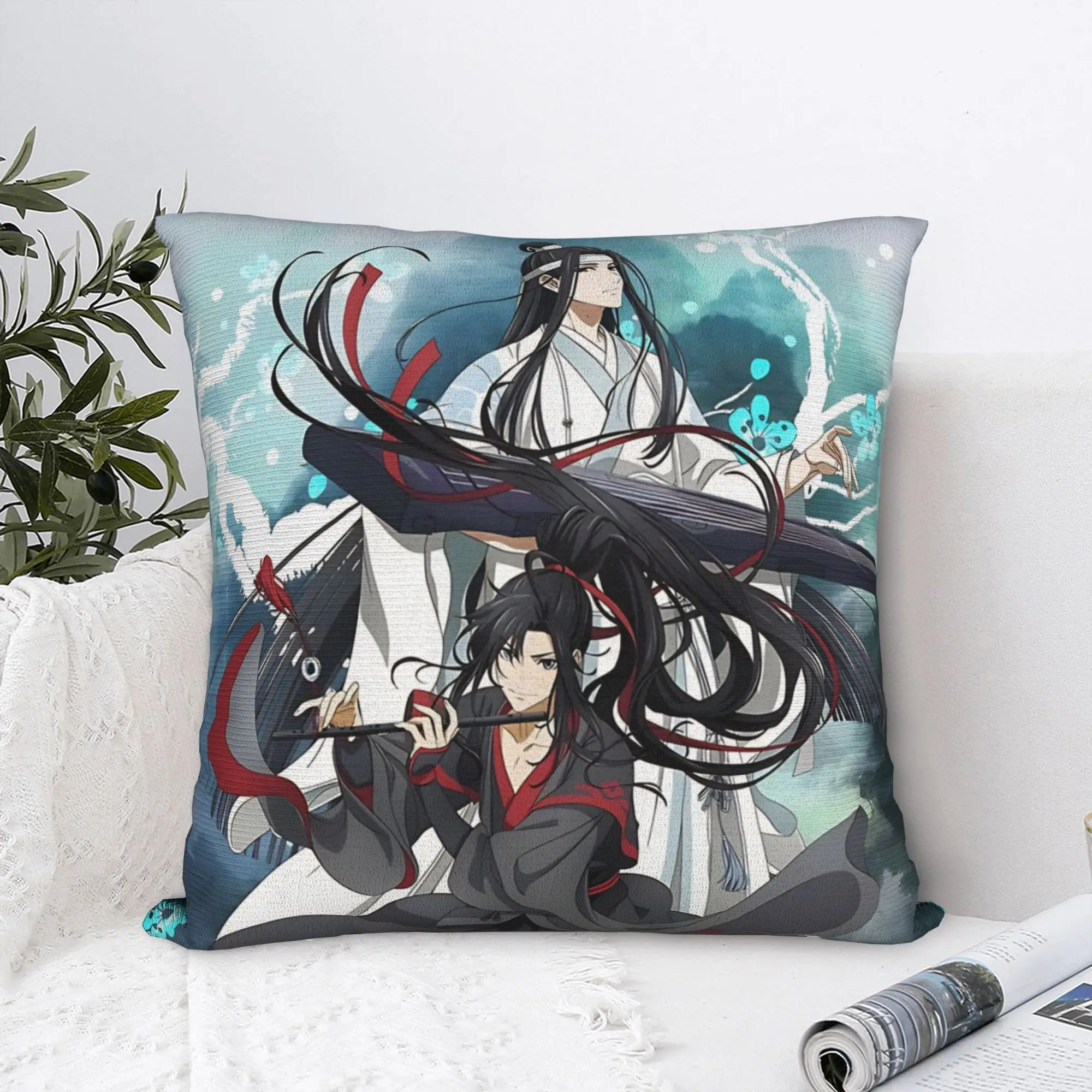 Lan Wangji And Wei Ying Mo Dao Zu Shi Grandmaster Of Demonic Cultivation Pillow Case Pillow Cover Pillowcases For Home Decor