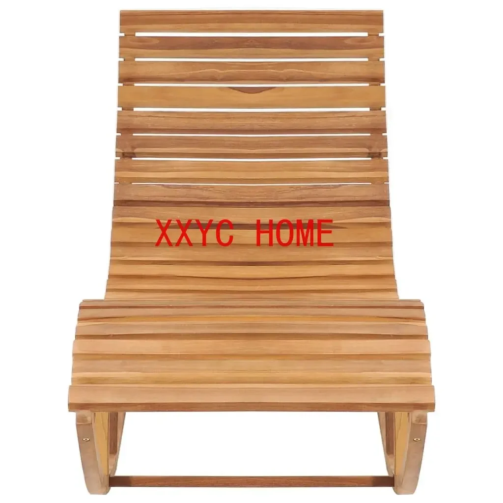 Rocking Lounger Solid Teak Wood lazy sofa solid wood nap chair reclining chair