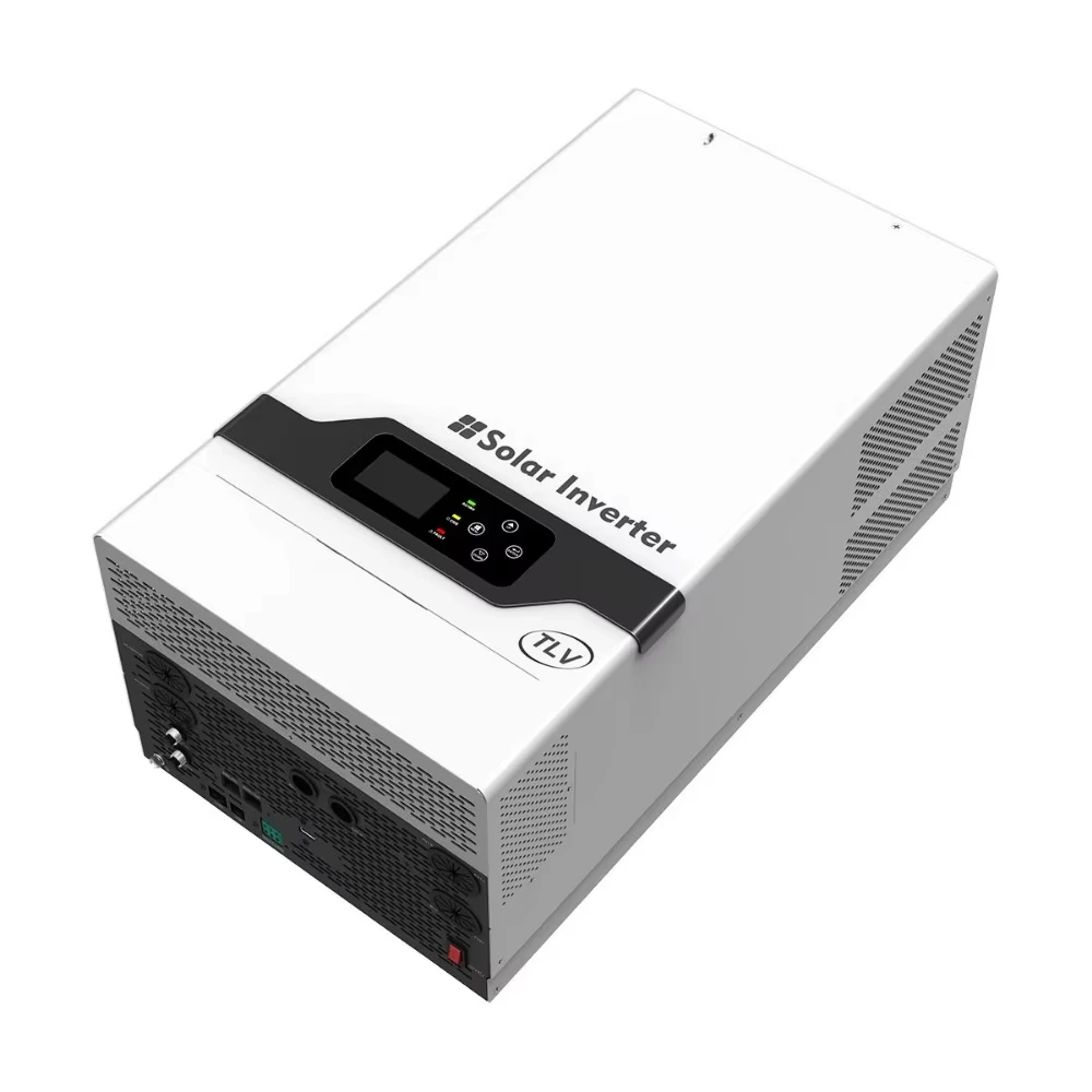 MUST 6KW High Frequency On/Off Grid Hybrid Solar Inverter PH1800 TLV 80A 48V Lithium Battery for 110/220V Solar System
