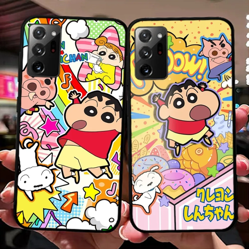 C-Crayon S-Shin Chan Cute Fashion Phone Case For Samsung Note 8 9 10 20 Pro Plus Lite M 10 11 20 30 21 31 51 A 21 22 42 02 03