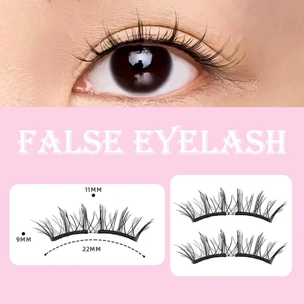 柔らかい磁気まつげ接着剤不要自然なボリュームフルストリップつけまつげ磁気ピンセット付き毎日再利用可能 I3N4