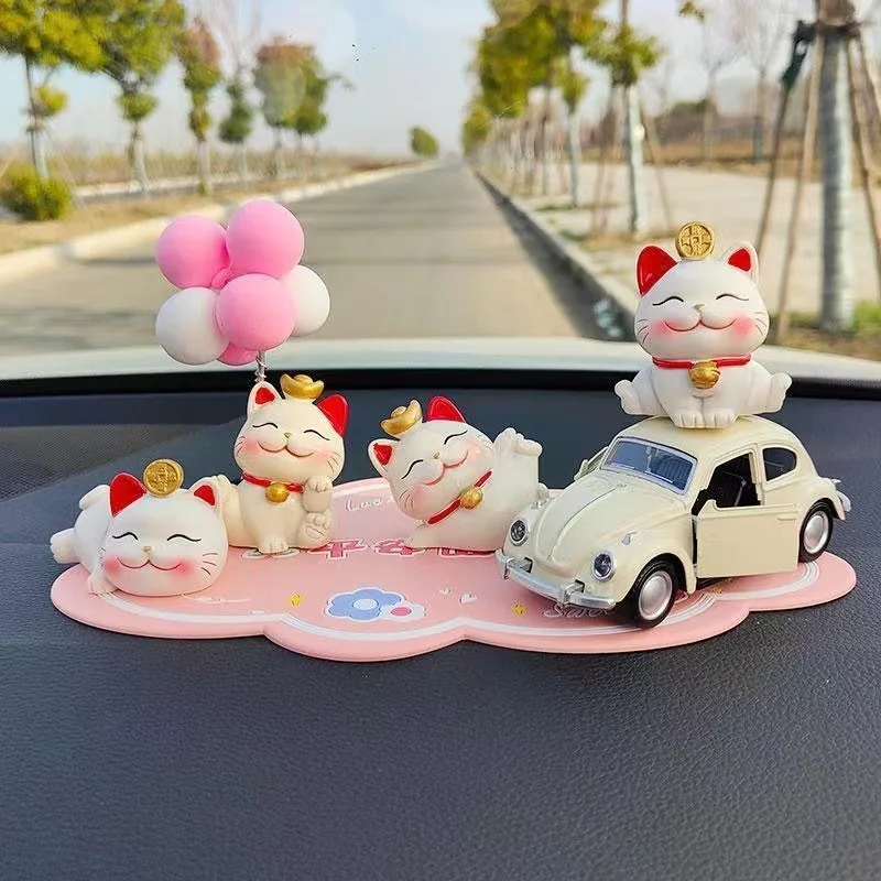 

Internet Celebrity Zhaocai Cat Decoration Creative High-end Cute Interior Center Console Decoration Decoration