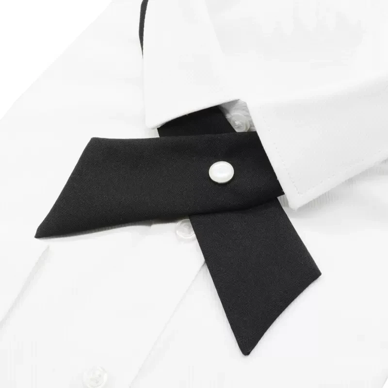 JK Uniform Cross Bowtie Decorative Shirt Women Removable Cross Bow Ties Sweater Polo Neck Sailor Suits Top Dress Accessories