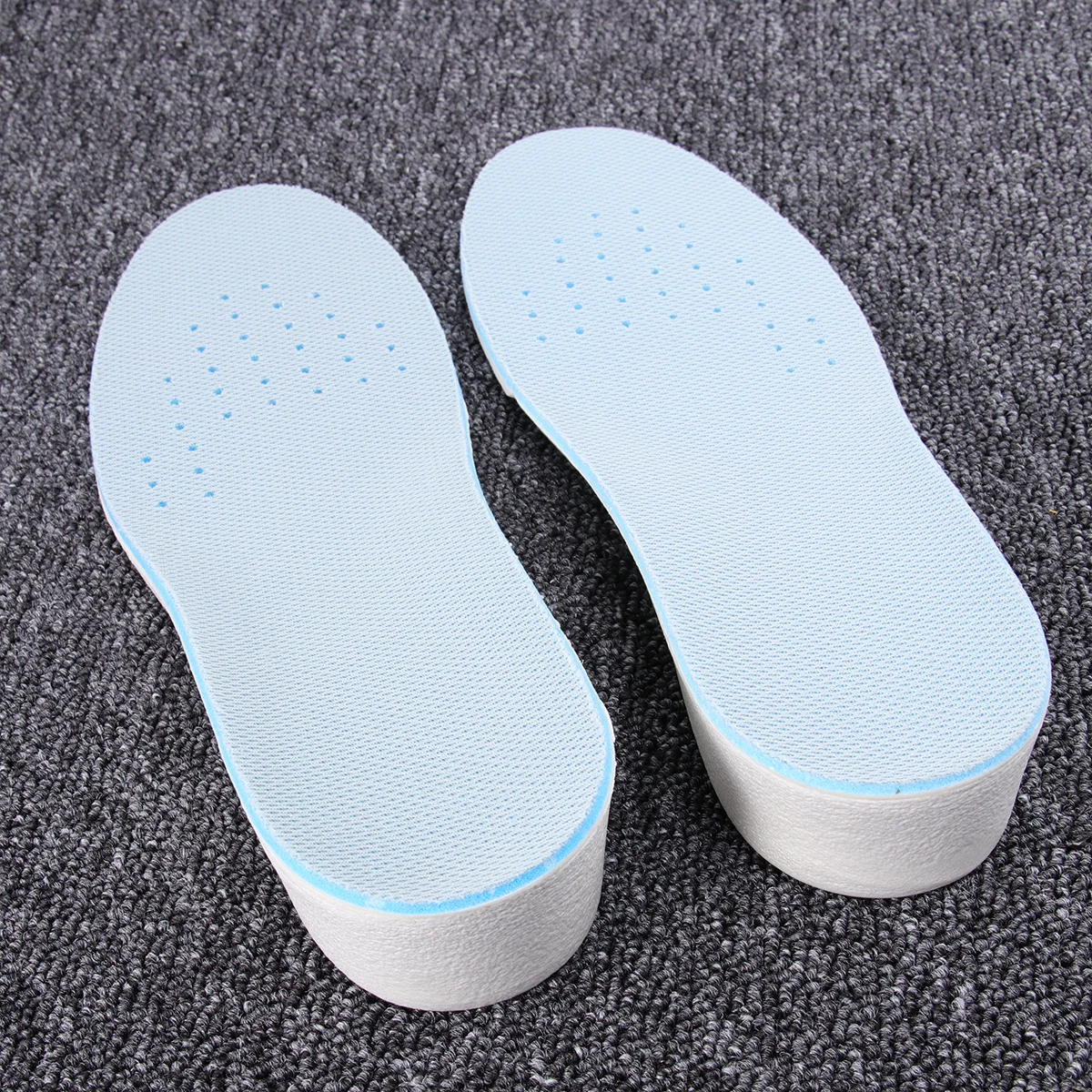 

1Pair Height Increase Shoe Pads Eva Invisible Insoles Comfortable Non Slip Shoe Cushions White Blue Size S 1.5cm