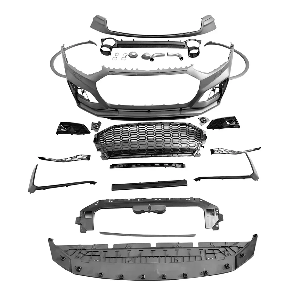 

Полный комплект кузова в стиле RSQ5 для Audi Q5 20-23 передний бампер с решеткой, задний диффузор с глушителем