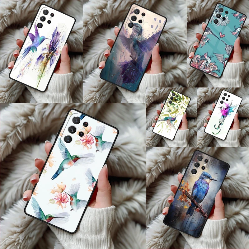 Hummingbird Case Phone Case For Samsung Galaxy S24 S25 S26 Ultra S22 S23 Plus S21 S20 FE Note10 TPU Cover