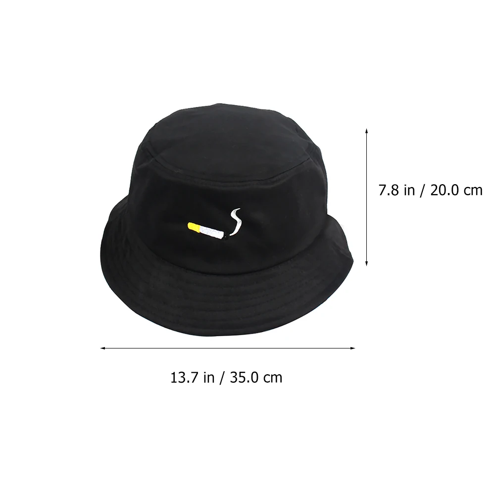 

Cotton Fisherman Hat Women Cigarette Bucket Trendy Windproof Sunshade Breathable Outdoor Travel Beach Vacation Photography