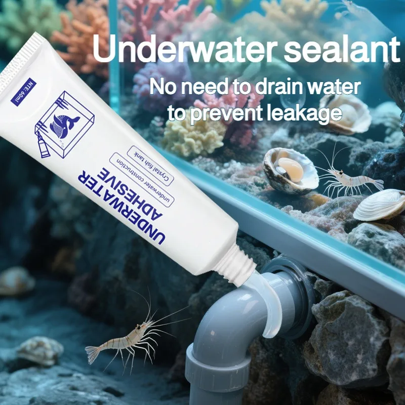 Underwater Sealant, Pipe Joint Waterproof Leak Repair Glue,High-Strength Adhesive for Plastic Pipes/Fish Tanks,for Waterproofing