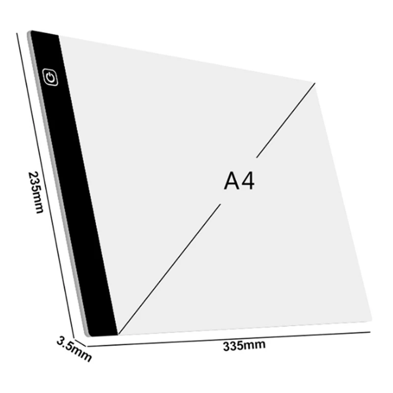 A4 Three Level Dimmable LED Light Pad Drawing Board Pad Tracing Light Box Eye Protection Easier For Diamond Painting
