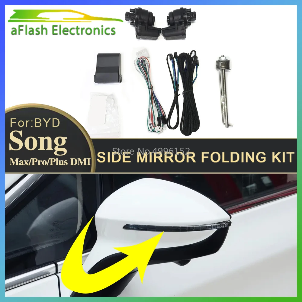 For BYD Song Max Song Pro Song Plus DMI 2017-2024 Car Side Mirror Folding Kit Rearview Mirror Folding Motor Engine Power Mirror