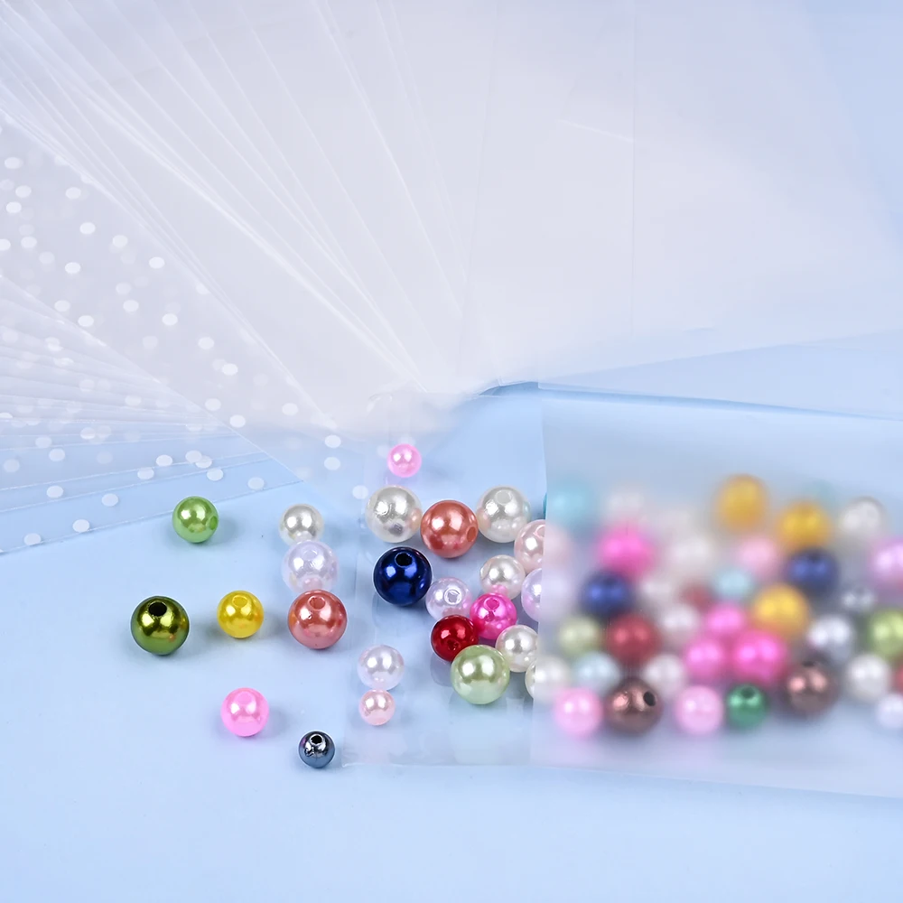 50 Stück Transparente Mattierte OPP-Verpackungsbeutel Selbstklebende Beutel für Schmuck, Handarbeiten und Kleinteile mit Reißverschluss – Detail 5