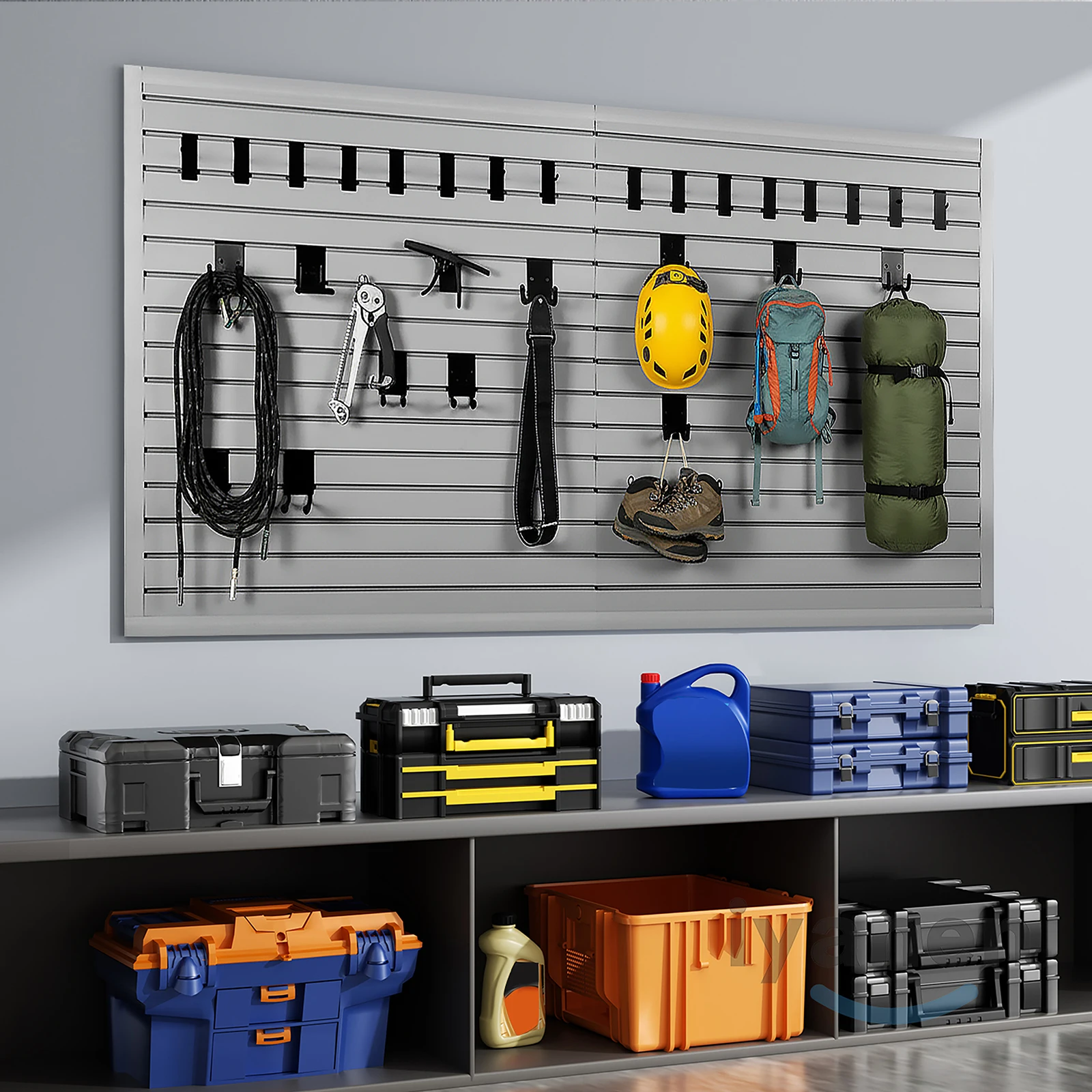 

Панели для стеллажей Slat Wall 4x8 футов, перфорированные панели для хранения инструментов в гараже