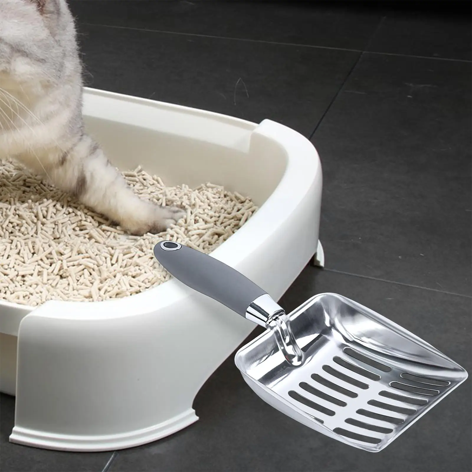 Cat Litter Sifting Mesh Screen Fecal Spoon Sifter Petser for Puppy Useful Pet Sift Waste Spoon Cleaning Equipment