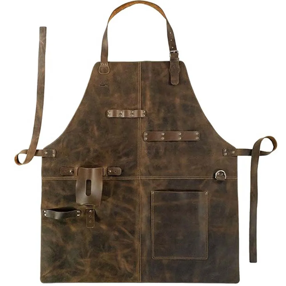 

Thickened Antistaining PU Apron for Kitchen Use Waterproof Design to Protect from High Temperature Oil Splashes