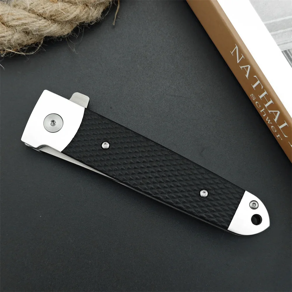 Tactical Hunting Black C/S 26T Folding Knife with Original Box D2 Blade Nylon Fibre Handle Self Defense Rescue Knives for Men