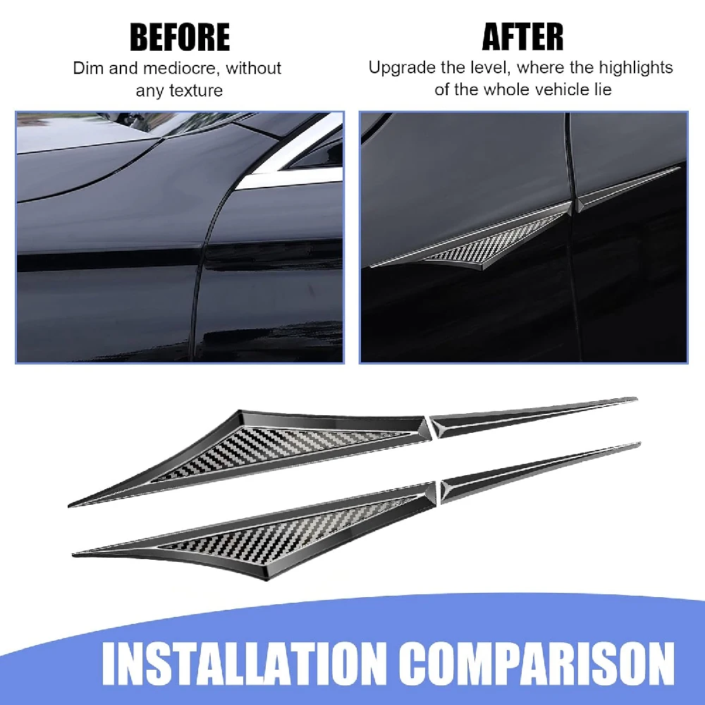 2PCS 3D Metal Car Accessory Side Doors Blade Car Stickers Car Fender Side Wing Emblem Badge Zinc Alloy Sticker - view 6