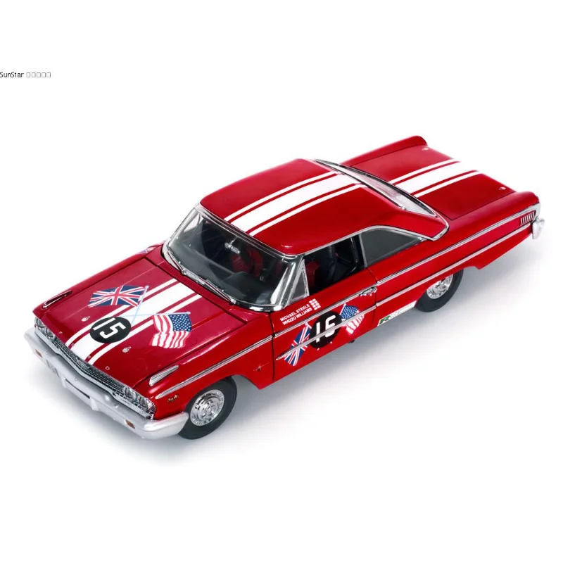 1/18 مقياس 1963 ريترو مركبة غالاكسي 500 هاردتوب باب مزدوج كوبيه دييكاست سبيكة نموذج اللعب جمع عرض الديكور الهدايا