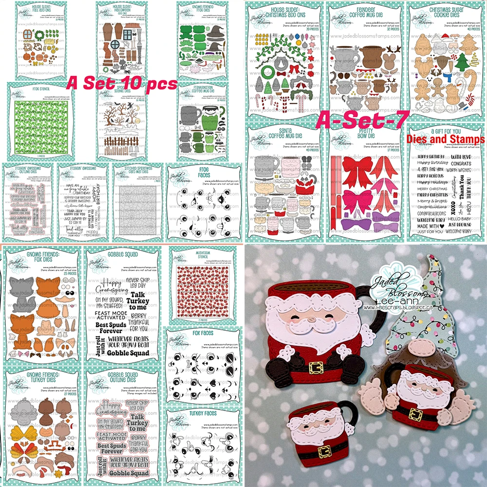 Sep Gnome Friends Halloween Add Ons Release-Paket: Neue Metall-Stanzformen und Stempel für DIY-Scrapbooking, Karten, Schablonen und Papierkarten