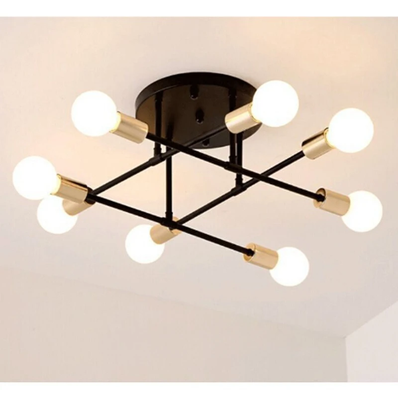 Modern LED 110V/220V Ceiling Light Home Living Room Bedroom Study Room Chandelier Simple and Versatile Lighting