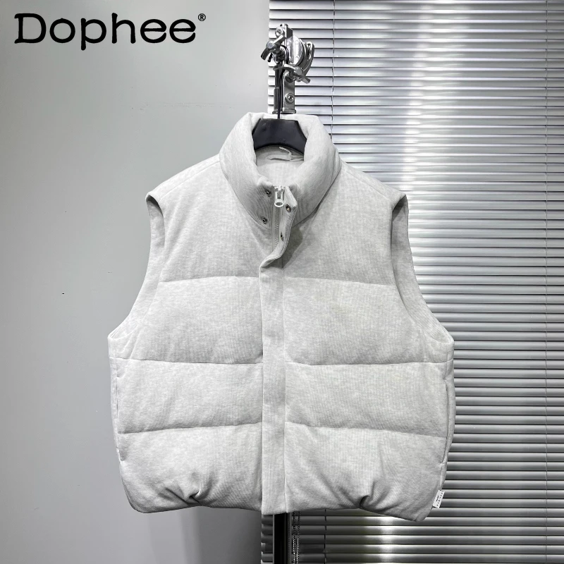 الراقية أسفل سترات الرجال 2025 شتاء جديد الأصلي العصرية بسيطة الدافئة أكمام أسفل معاطف الذكور بلون أسفل السترات #1