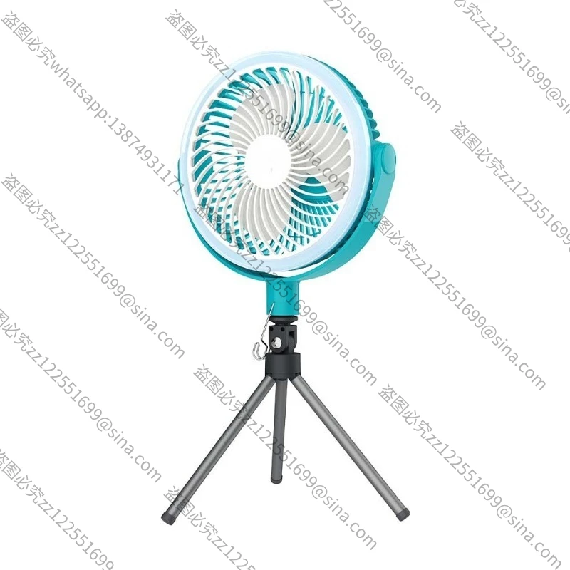 مناسبة لمروحة سطح المكتب الصغيرة وسهلة الحمل مقاس 8 بوصات من النوع C/USB مع ضوء LED #6