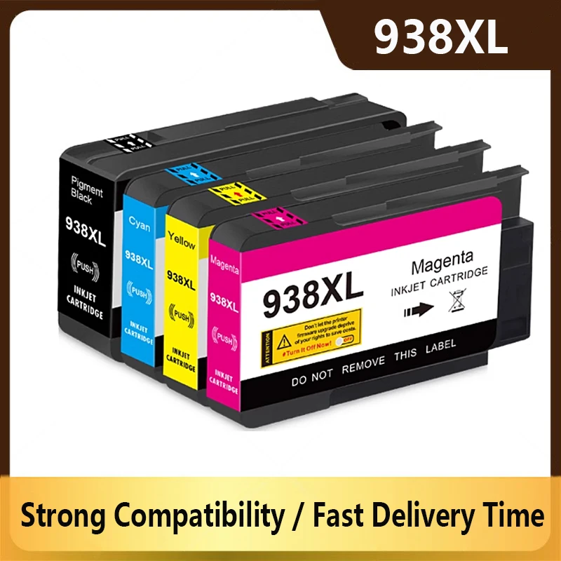 

Compatible for HP 938XL HP938 ink cartridge 938 for HP officejet Pro 9110b 9120 9130 9720 9730 Printer