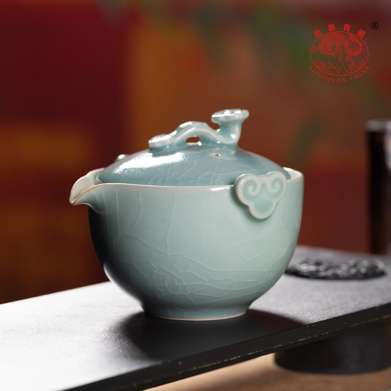 Ru Ware Pot Tureen Single High-Grade Teapot Anti-Scald Tea Bowl with Cover Strain Household Ru-Porcelain Set