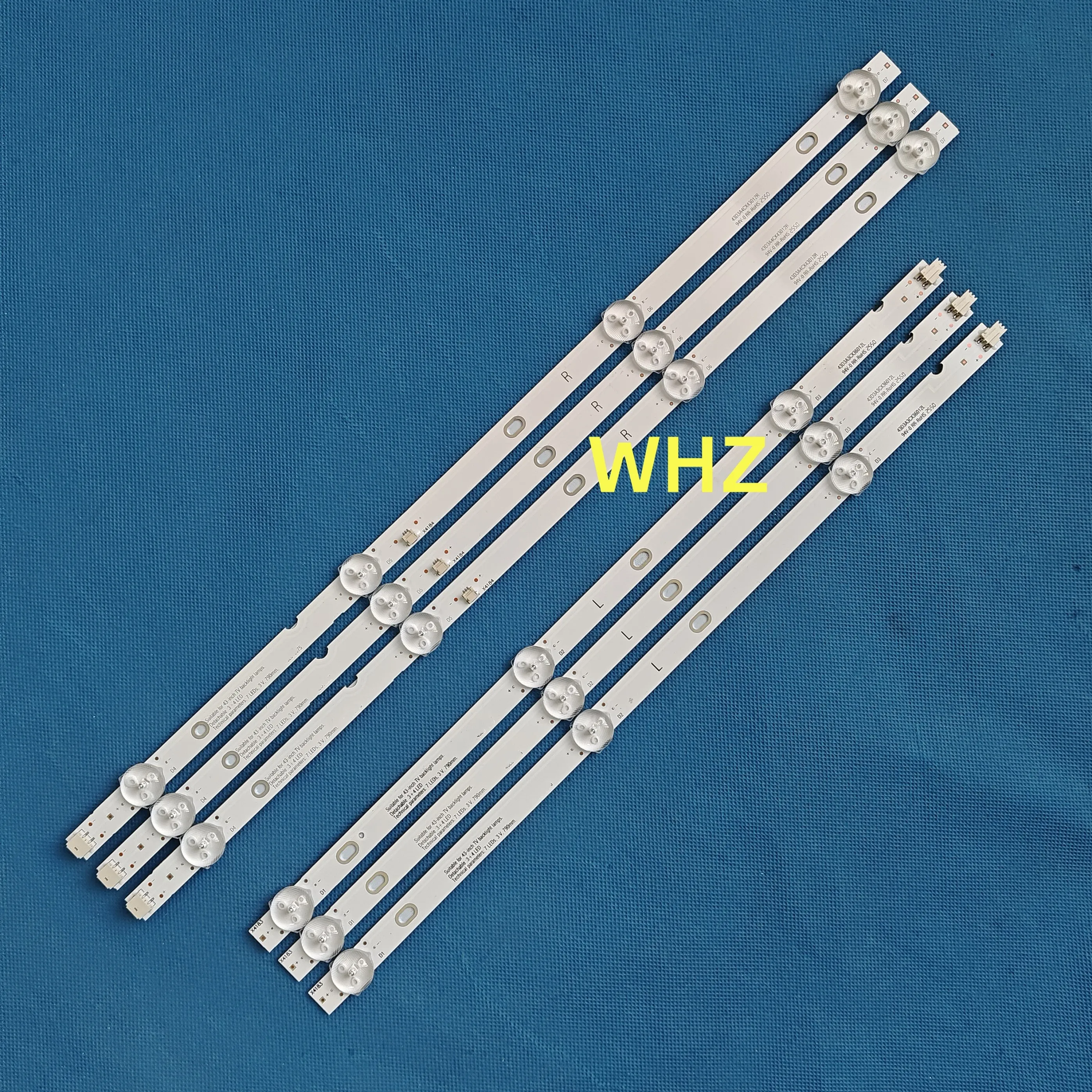 LED Backlight Strips For CRH-CN43WG63030030711DEV1.2 Dоfflеr 43KFS86 Smаrt 45G7000 789mm 1led=3v