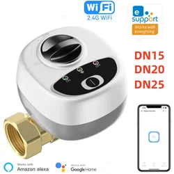 Smart WiFi Water Valve Controller Switch DN15/DN20/DN25 Pipe EweLink APP Control Timer Irrigation Support Alexa Google Home