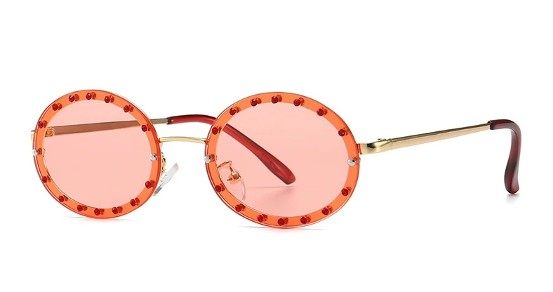 46127 Luxus-Sonnenbrille mit Diamantrahmen, Damenmode, kleine Größe, ovaler Sonnenschutz, Vintage-Schutz, UV400 – Detail 22