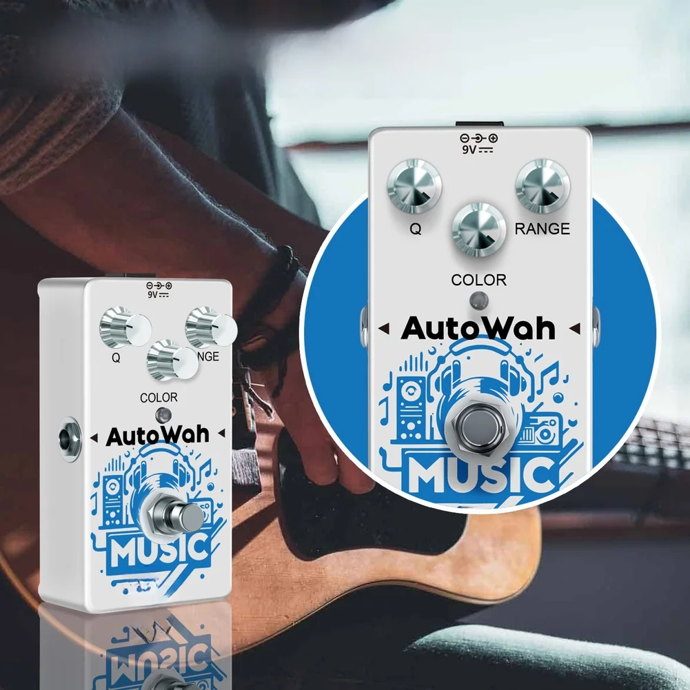 1pcs Guitar Effects For Rowin RE-08 Auto Wah Guitar Effect Pedal Zinc Alloy Enclosure Funky Filter