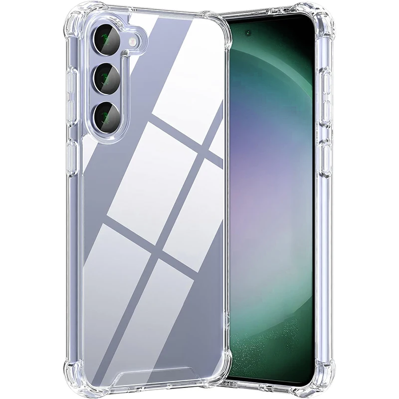 Luxury Hybrid Case For Samsung Galaxy A55 A15 A35 A25 A14 A54 A34 A24 A53 A33 A13 Shockproof Clear Hard PC Cover Silicone Shell