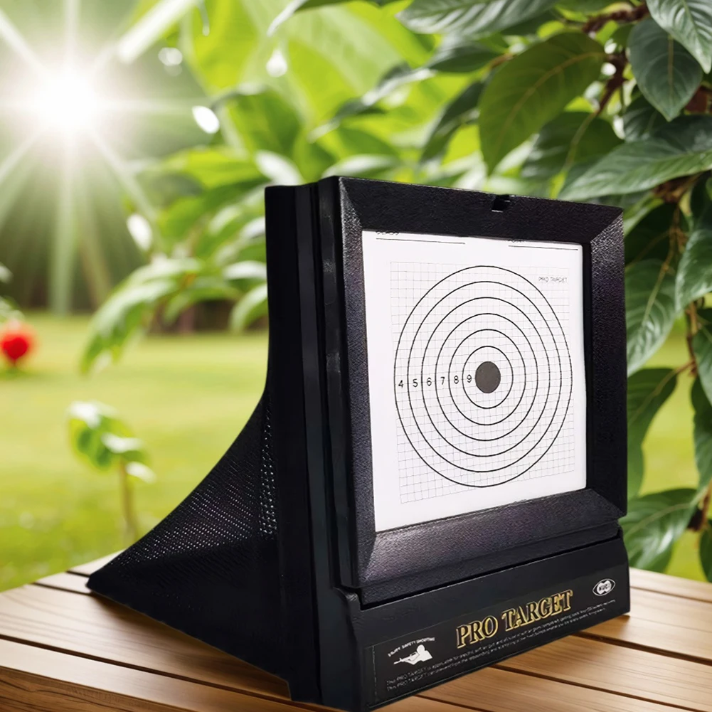 Airsoft Targets Includes 10pcs Replaceable Paper Portable Gun Targets Gun Trap Target for Airsoft Pellet Gun Rifle BB Gun