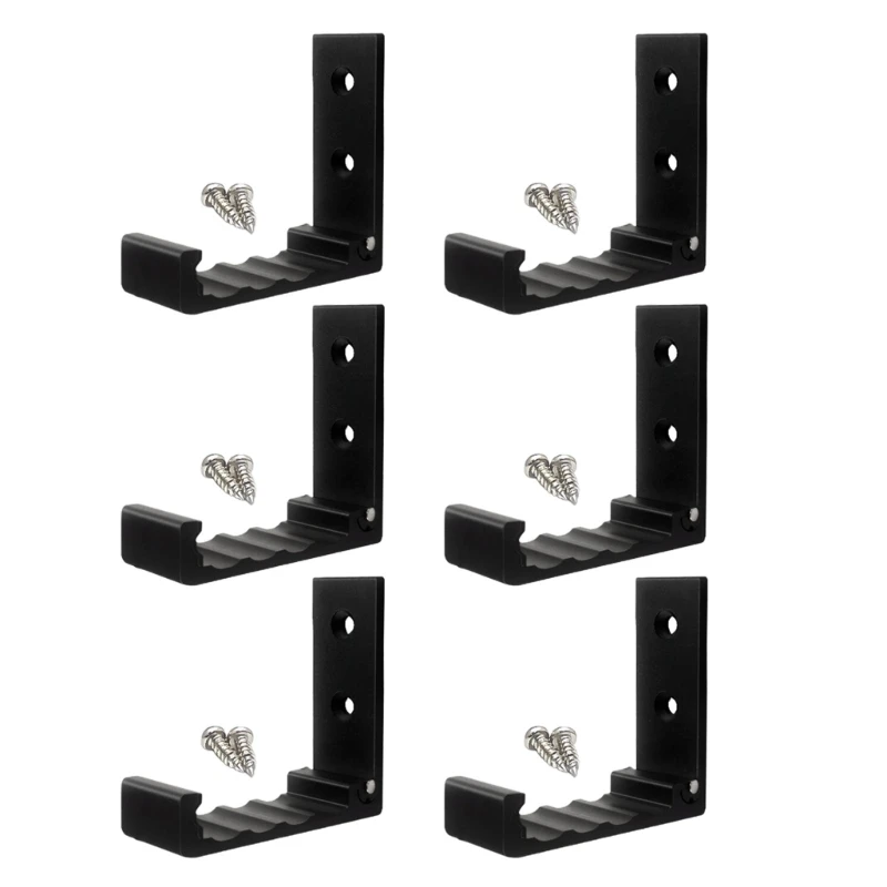 6 Chiếc Gấp Móc Tường Quần Áo Phối Mũ Túi Móc Khăn Hợp Kim Nhôm Móc Cho Nhà Bếp Phòng Tắm Chống Rỉ
