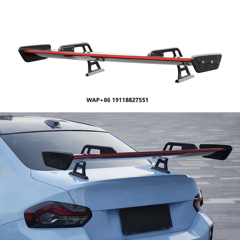 

Real Dry Carbon Fiber SK Style Rear Trunk Spoiler Wing Lip with Light 2020-2024 M240i G42 M2 G87 Car Spoilers