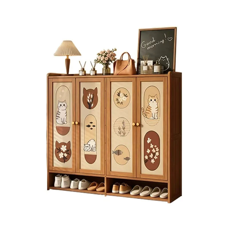 -1Shoe Rack Home Door Multi-layer Door New Dust Storage Cabinet Strong And Durable Large-capacity Shoe CabinetD4
