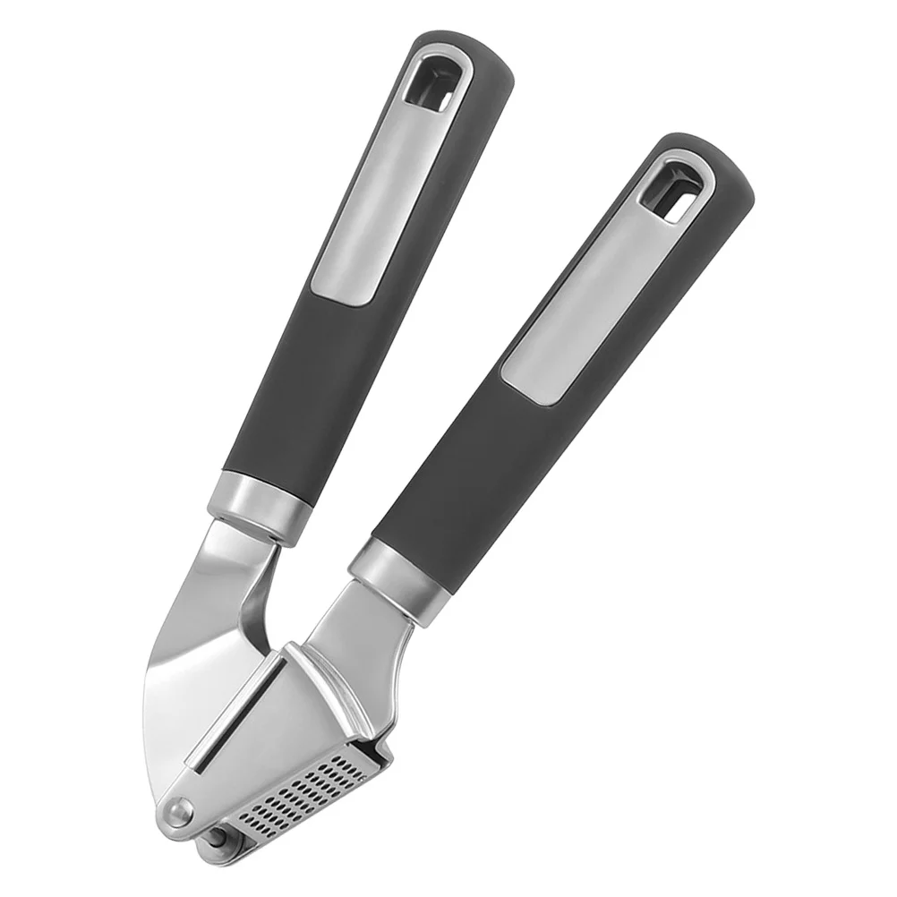 

1pc Garlic Press Stainless Steel Manual Mincer Tool Kitchen Garlic Crusher Ginger Presser Detachable Long Handle Masher Home