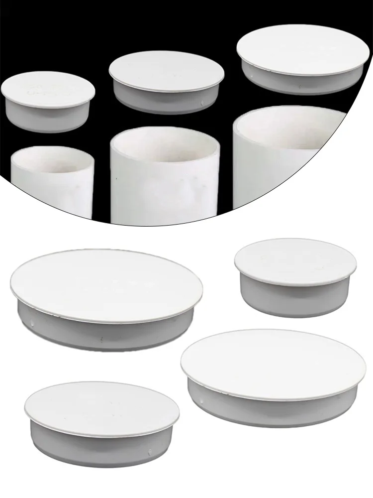 PVC Sewer Pipe Protection Cover 50-160mm, Thickened Internal Plugging Cap For Drain Pipe, Easy Insert Water Stop Adapter