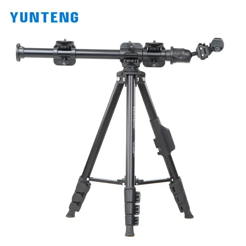 YUNTENG 6109 Tripod with Cross Bar Photography Studio Set for Camera Mobile Phones Video Photo Holder