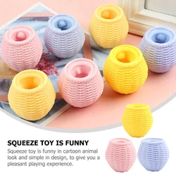 3 Pcs Toys Party Favor Animal Compact Squeeze Desk Portable Adorable Plastic Cartoon Pressure Slow Rising Novelty