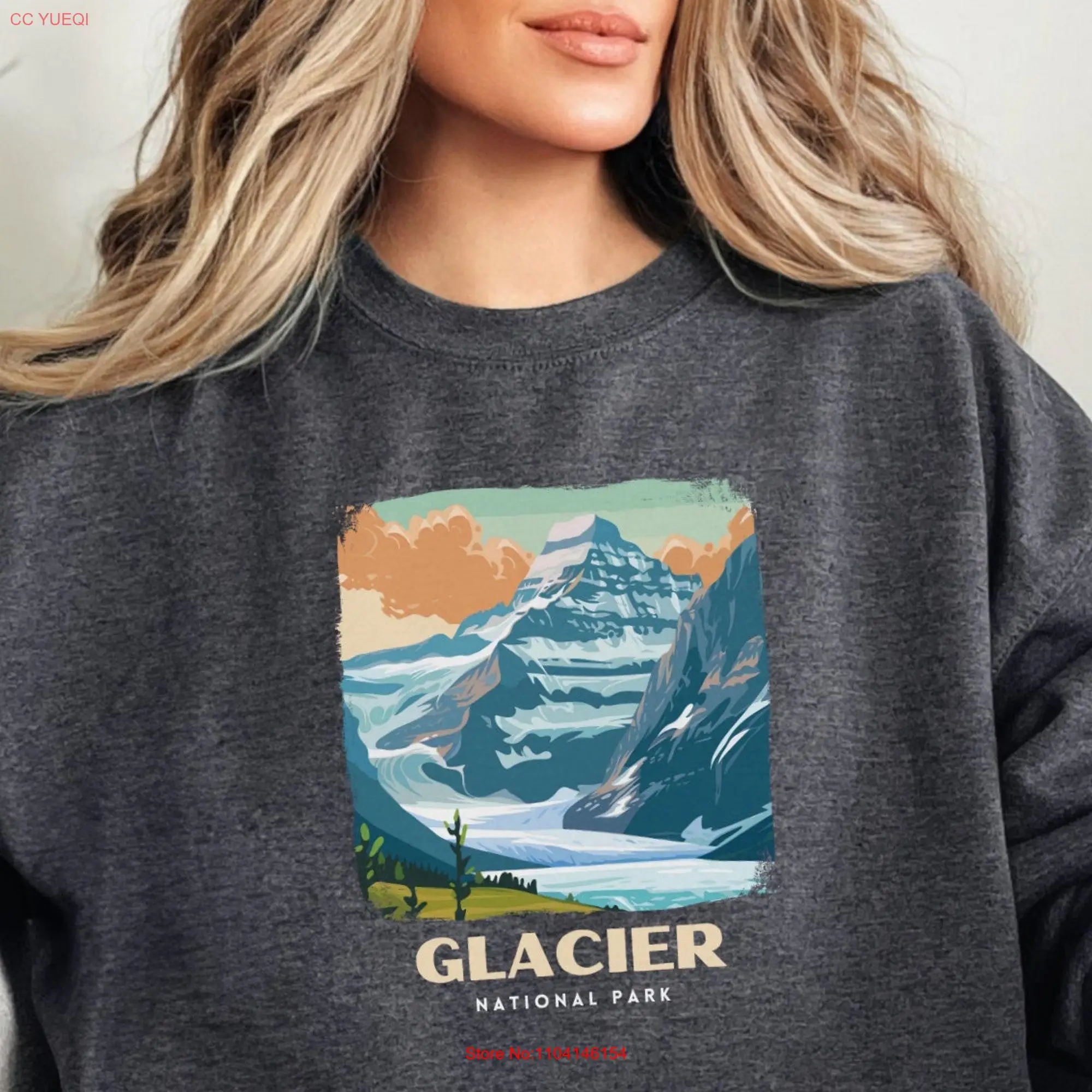 Glacier National Park SweaT T Shirt Montana Trip Vacation long or short sleeves