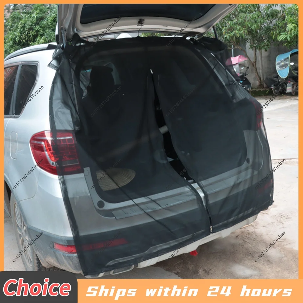 Car Sunshade Screen Protection Insect-proof Mesh Curtain Car Sunshade Mosquito Net for Self Driving Tour for Outdoor Camping