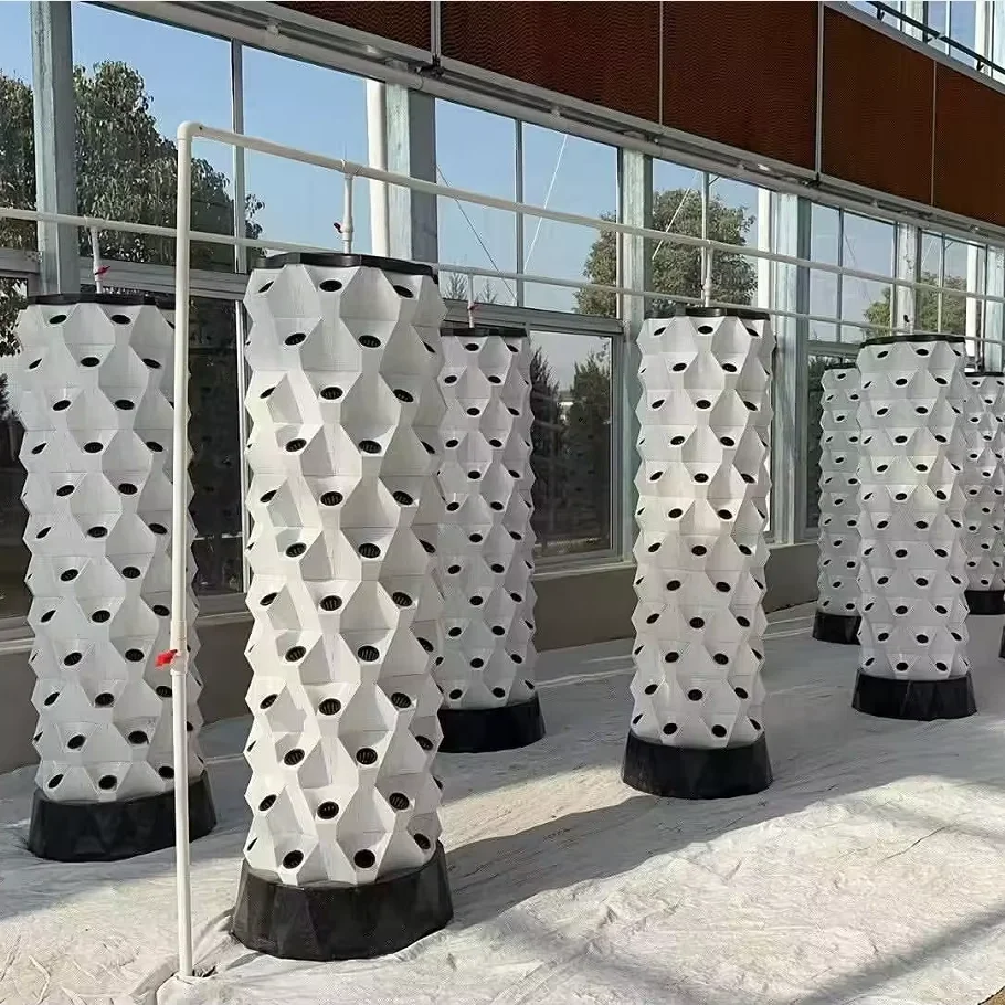 

Customized greenhouseVertical Hydroponic Growing Tower for Greenhouse - Complete Aeroponic System for Vegetables, Intelligent &