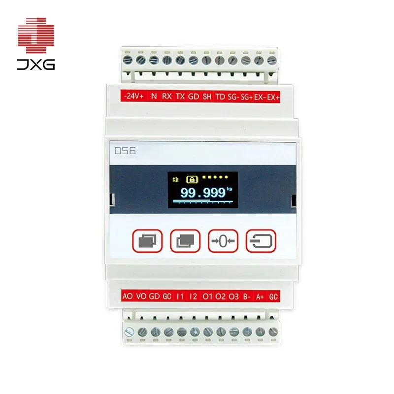 For Guide Rail RS485 Digital Display Controller Force Gauges Amplifier Junction Box Weighing Transmitter Load Cell Indicator