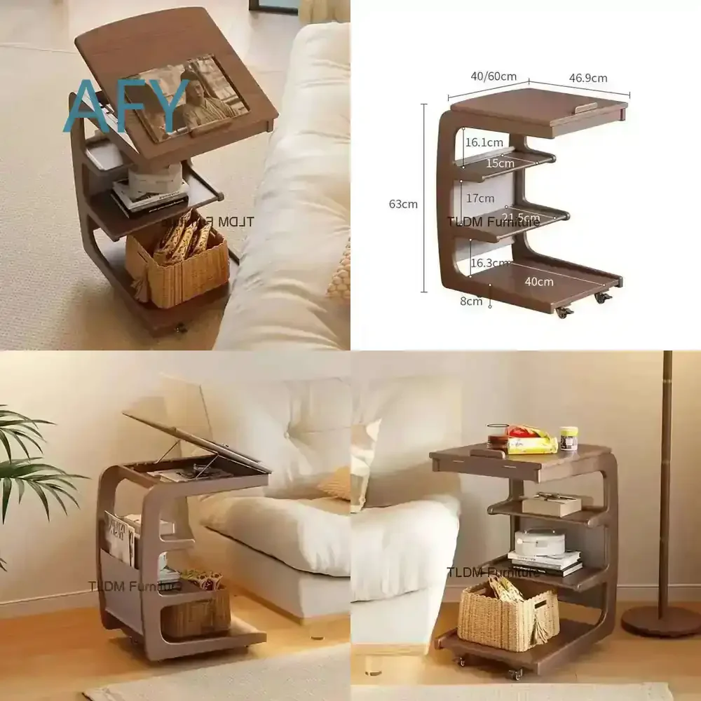 Glam Wood Tables for Modern Trendy Coffee Tables for Apartment Simplicity for American Style Originality for Small Space Home