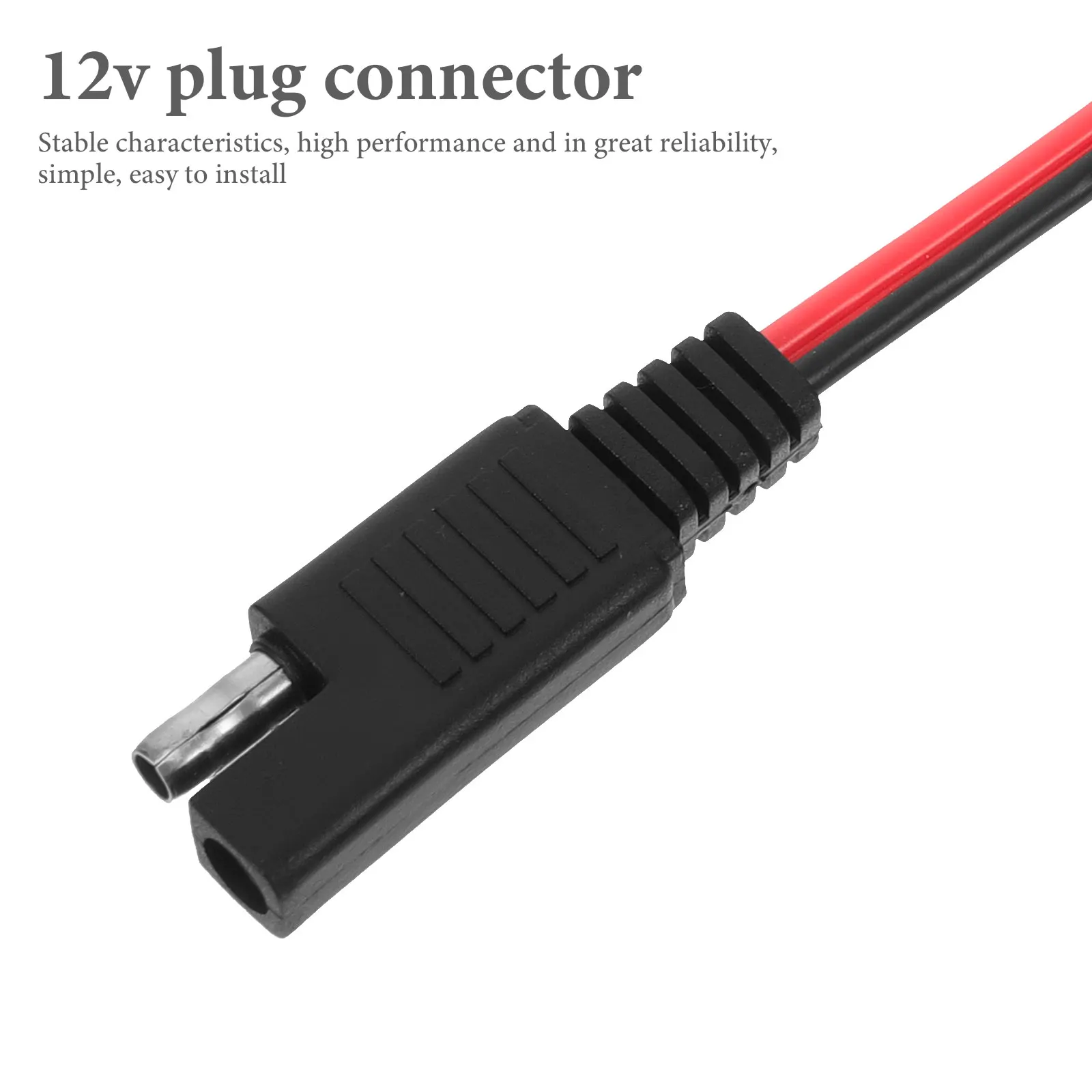 

14Awg Solar Extension Cable Sae Connector 12V Quick Disconnect Plug For Car Motorcycle Tractor Automotive Power