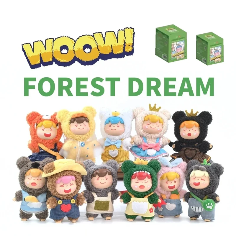 Figurita auténtica de Woow de primera generación de la serie Forest Dream, caja ciega, regalo bonito, estatuilla de moda, baratija de escritorio sorpresa