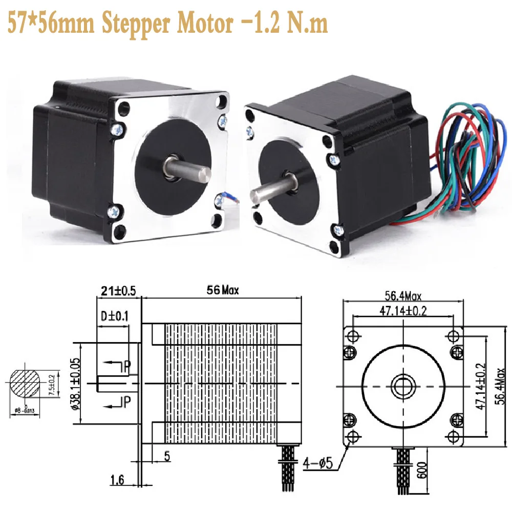 Planetary Reducer With Stepper Motor NEMA 23 Motor Reducer Kits 1.2Nm CNC Tools Nema23 Planetary Gearbox Gear Ratio 3:1,5:1~60:1