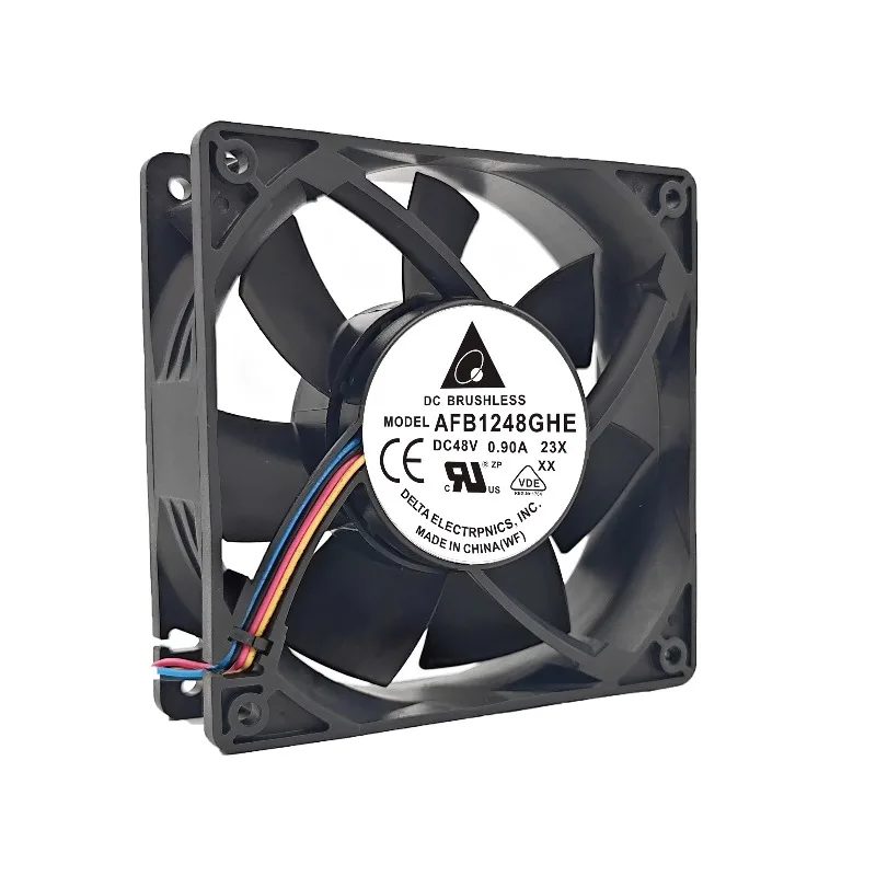 

New Cooler Fan for Delta AFB1248GHE 48V 0.90A High Air Volume PWM Speed Control Cooling Fan 12CM 12038 120 * 120 * 38MM