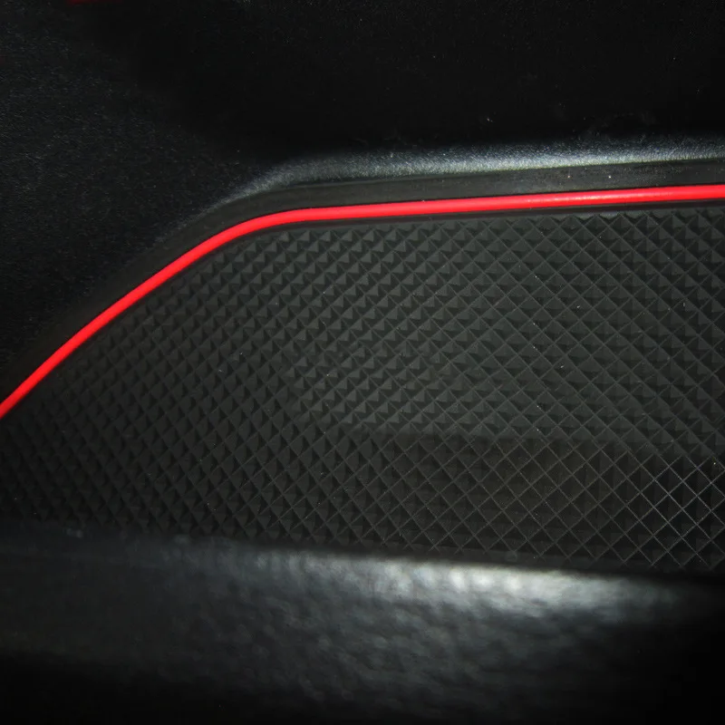 Suitable for 2015-2021 Mustang door slot mats, car modification device storage pads, central cup slot mats